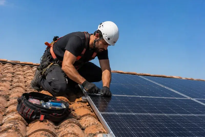 Maintenance et monitoring de panneaux solaires à Valentine