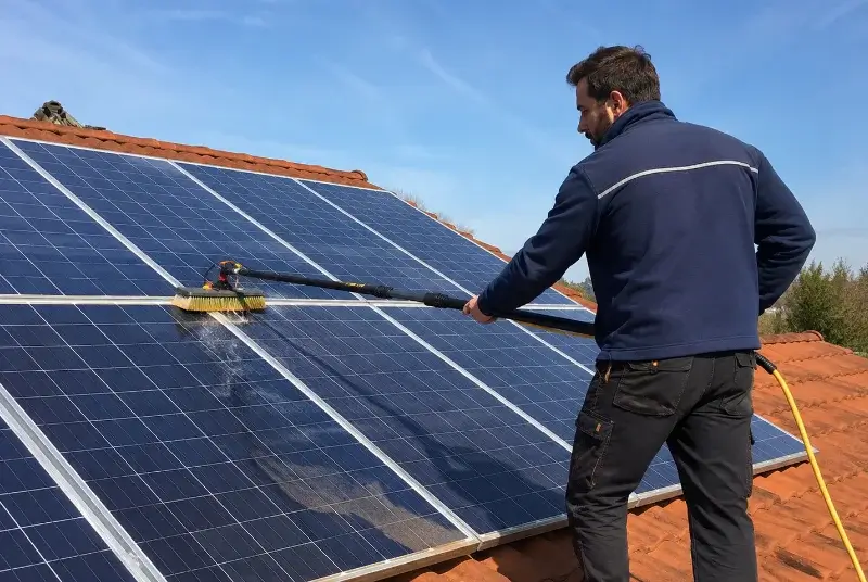 Nettoyage et entretien de panneaux solaires à Valentine